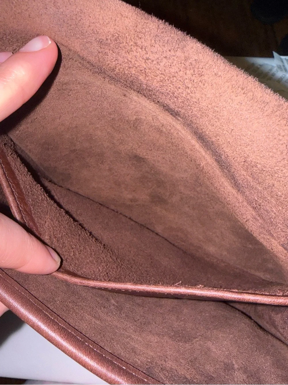 Vintage Coach Compact Pouch- Mahogany